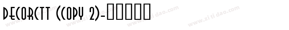DecorCTT (COPY 2)字体转换